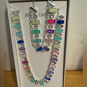 Bomb party Jewel candy and bracelet set. Ultra rainbow hot